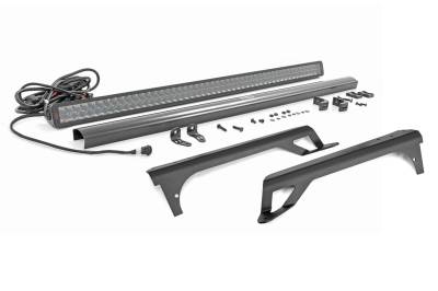Rough Country Suspension Systems - Rough Country 80503 Windshield Mount 50" LED Light Bar Kit for 97-06 Wrangler TJ