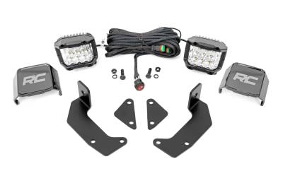 Rough Country Suspension Systems - Rough Country 96106 A-Pillar 3" LED Pod Ditch Light Kit for Cfmoto Uforce 1000