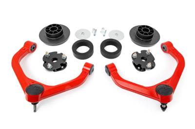 Rough Country Suspension Systems - Rough Country 31200RED 3" Suspension Lift Kit for 12-18 RAM 1500/Classic 4WD