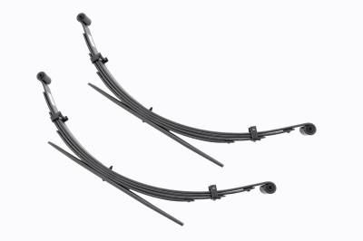 Rough Country Suspension Systems - Rough Country 8034Kit Rear 4" Lift Leaf Spring Kit for 74-81 Dodge W-Series