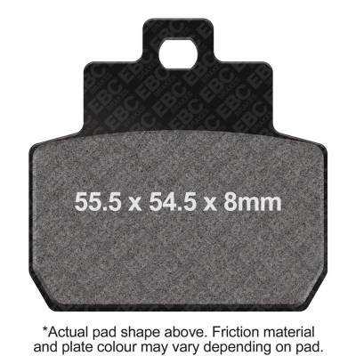 EBC Motorcycle Brakes - EBC Motorcycle Brakes SFA425 SFA Series Scooter Organic Pads for 07-09 MP3 250
