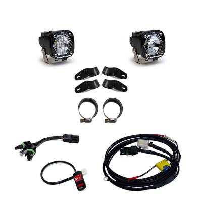 Baja Designs - Baja Designs 507097 Moto S1 Auxiliary Light Kit Multi-Pattern Clear Universal