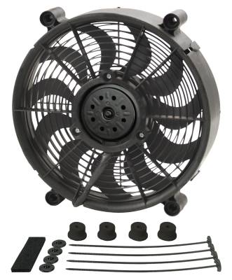 Derale - Derale 18212 12" High Output Single RAD Pusher/Puller Fan Standard Mount Kit