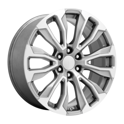 Performance Replicas - Performance Replicas 211SM-2295828 PR211 22x9 6x5.5 28mm Silver/Machined