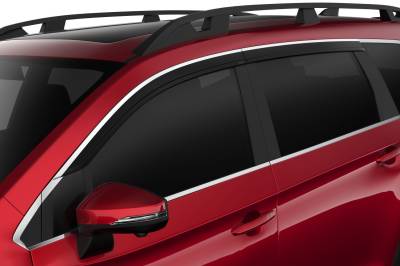 Husky Liners - Husky Liners 2884063 Low Profile Ventvisor Deflector Smoke w/Chrome Trim Outside