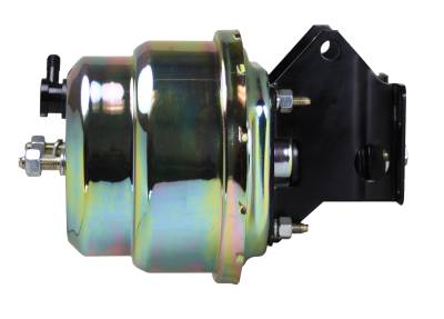 Leed Brakes - Leed Brakes E6 7" Dual Power Brake Booster w/Bracket Zinc