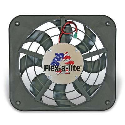 Flex-A-Lite - Flex-A-Lite 116550 12" Lo-Profile S-Blade Puller Electric Fan 1250 CFM