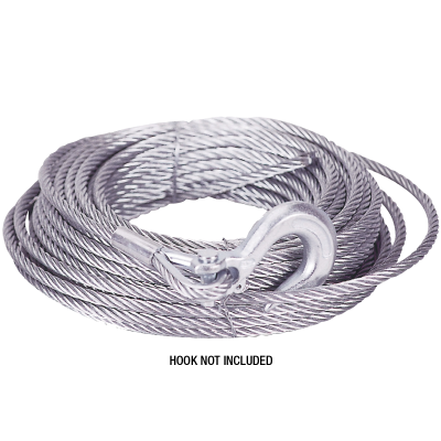 Mile Marker - Mile Marker 19-501875-50 3/16" x 50' Steel ATV Winch Cable for ATV2500/PE3000