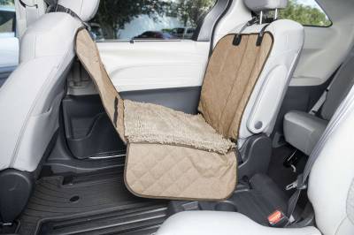 DGS Pet Products - DGS Pet Products DGSDDSGCARSC37 Dirty Dog Single Car Seat Cover & Hammock Tan