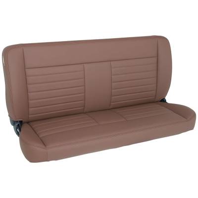 TMI Products - TMI Products 47-9260-511-BRS Solid Back 60" Brown Vinyl Bench Seat