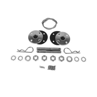Trim Parts - Trim Parts MPHP118KS Licensed Mopar 18" Stainless Steel Hood Pin Kit 1969-74