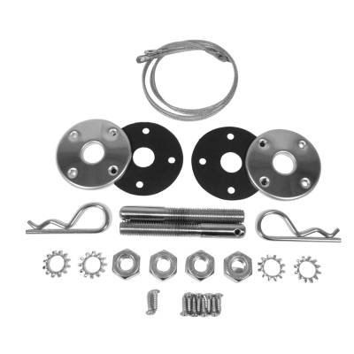 Trim Parts - Trim Parts MPHP125KS Licensed Mopar 25" Stainless Steel Hood Pin Kit 1969-74