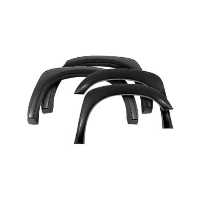 Black Horse Off Road - Black Horse FF-DORA-SM-PKT FENDER FLARES Black for 09-10 Dodge RAM 1500