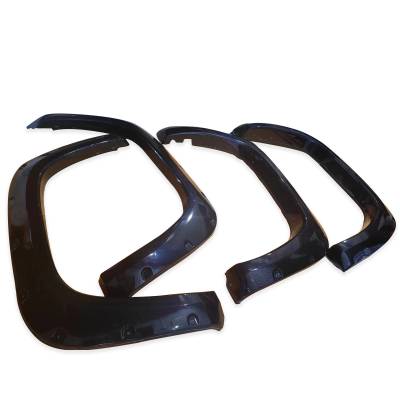 Black Horse Off Road - Black Horse FF-TT22SM Fender Flares Black for 22-24 Toyota Tundra