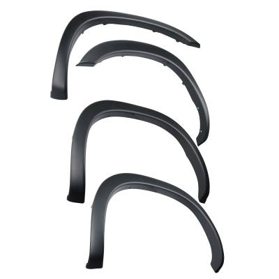 Black Horse Off Road - Black Horse FOERA02L OE Factory Style Fender Flares Blk 02-08 RAM 1500-2500-3500