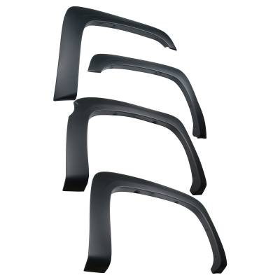 Black Horse Off Road - Black Horse FOESI07S OE Factory Style Fender Flares Blk Silverado 1500-2500-3500