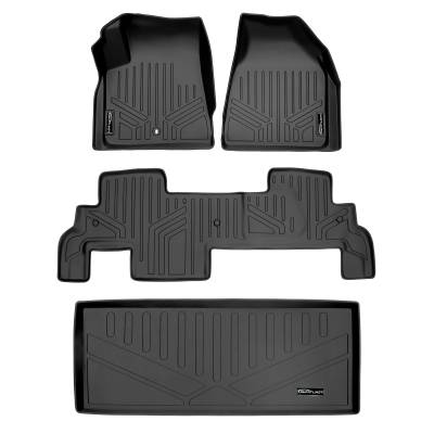 SMARTLINER - SMARTLINER SA0043/B0326/E0162 Front/Rear BLACK Floor Liners GMC Acadia