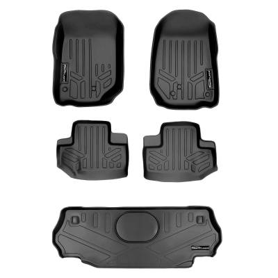 SMARTLINER - SMARTLINER SA0139/B0236/D0236 Front/Rear BLACK Floor Liners for Wrangler JK 2DR