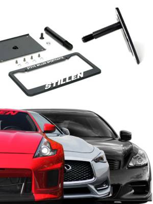 Stillen - Stillen 105465 Front License Plate Relocator for 08-10 Infiniti G37