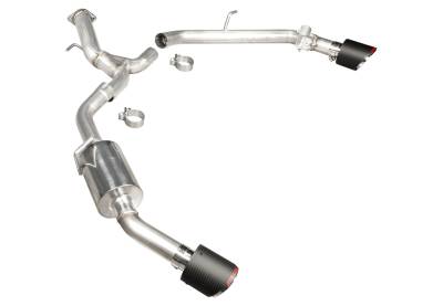Stillen - Stillen 504202 Axle Back Exhaust Kit Carbon Fiber/SS Tips for 22+ Elantra N