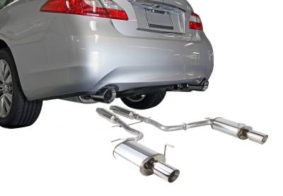 Stillen - Stillen 504456 SS Near Cat-Back Exhaust System for 11-13 Infiniti M56/14-18 Q70