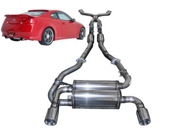 Stillen - Stillen 504360D SS Exhaust Systems Dual Wall Tips for 03-07 Infiniti G35 Coupe