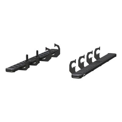 ARIES - ARIES 2554009 NovaTrac 6"x75" Black Steel Running Boards Select Silverado/Sierra