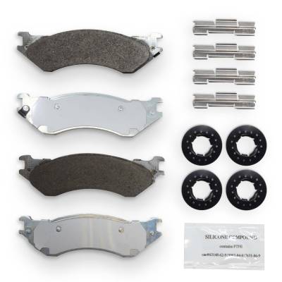 NRS Brakes - NRS Brakes NS1077 REAR Disc Brake Pad Set for Dodge 4.7/5.7 5.9 6.7 8.0 8.3
