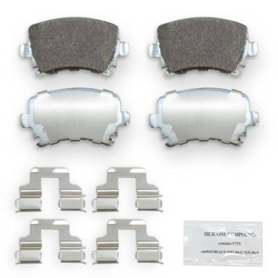 NRS Brakes - NRS Brakes NS1108 REAR Disc Brake Pad Set for Audi Seat Volkswagen