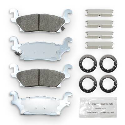 NRS Brakes - NRS Brakes NS1120 REAR Disc Brake Pad Set for Hummer 3.5/3.7 5.3
