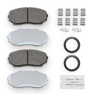 NRS Brakes - NRS Brakes NS1258 FRONT Disc Brake Pad Set for Ford/Lincoln Mazda