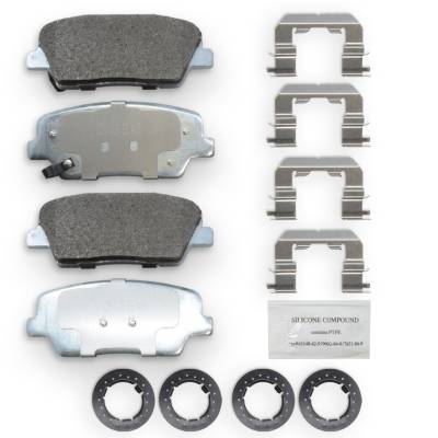 NRS Brakes - NRS Brakes NS1284 REAR Disc Brake Pad Set for Genesis Hyundai/Kia