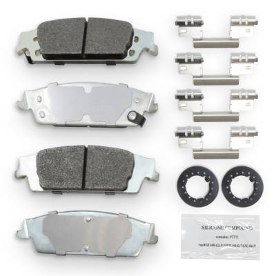 NRS Brakes - NRS Brakes NS1707 REAR Disc Brake Pad Set for Cadillac/Chevy/GMC 5.3/6.2