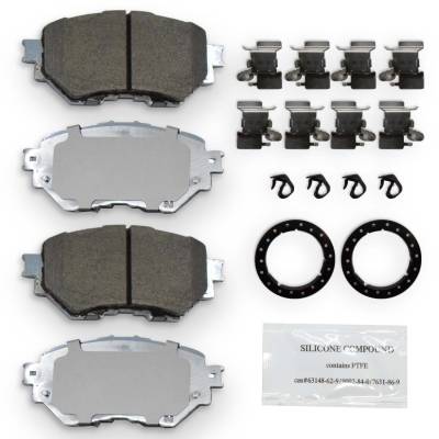 NRS Brakes - NRS Brakes NS1759 FRONT Disc Brake Pad Set for 13-18 Mazda 3 2.0/2.3/2.5