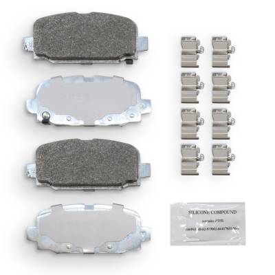 NRS Brakes - NRS Brakes NS2081 Rear Disc Brake Pad Set for 17-21 Jeep Compass 2.4