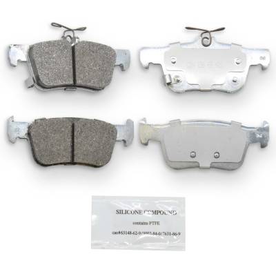 NRS Brakes - NRS Brakes NS2102 Rear Disc Brake Pad Set for Acura/Honda 1.5/2.0/3.0
