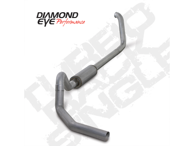 Diamond Eye Performance - Diamond Eye K4329A 4" Alum Turbo Back Exhaust for 00-03.5 Ford F450 w/Muffler