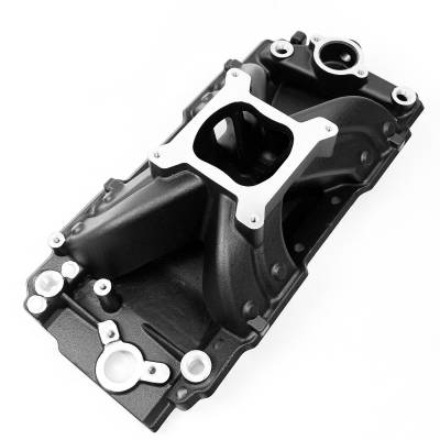 Professional Products - Professional Prod. 53042 Rect. Port Hurricane Intake Manifold Black BB Chevy V8