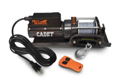 Mile Marker - Mile Marker 7612015 Cadet 120V AC 1500lb Shop Winch w/Steel Cable