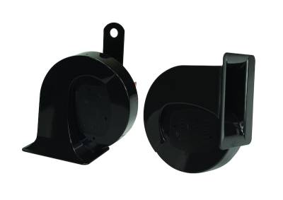 Hella - HELLA 940800821 Universal Black 24V Trumpet Horn Kit for Passenger