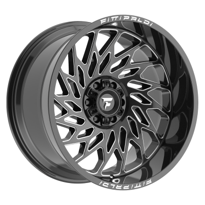 Fittipaldi Off Road - Fittipaldi Off Road FA20-22128165N44BM FA20 22x12 8x6.5 -44mm Black/Milled