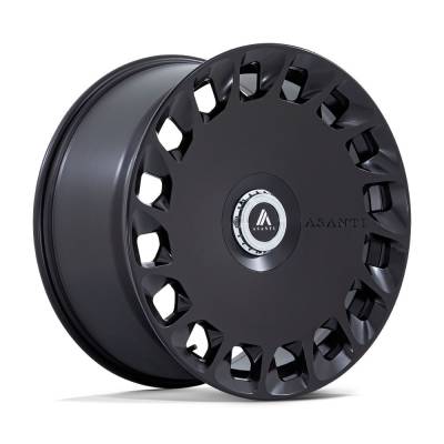 Asanti - Asanti Black AB045 ARISTOCRAT 20x10.5 BLANK 18mm Matte Black AB045MX20050018