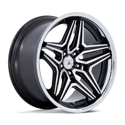 Asanti - Asanti Black AB046 DUKE 20x10.5 BLANK 18mm Gloss Black/Machined AB046BD20050018