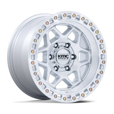 KMC - KMC KM553SD17855000 KM553 Torx 17x8.5 5x5.0 0mm Gloss Silver/Machined