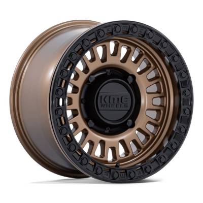 KMC Powersports - KMC Powersports KS242 AZTEC 15x10 4x137 0mm Bronze/Black KS242ZB15104800