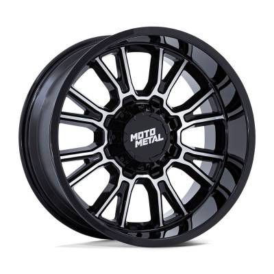 Moto Metal - Moto Metal MO810 17x9 BLANK 20mm Gloss Black/Machined MO810BD17900020
