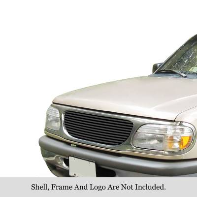 APS - APS Stainless Billet Grille Black 95-01 Ford Explorer 4DR GR06HEJ23J