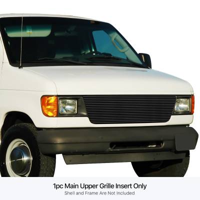 APS - APS Stainless Billet Grille Black 92-07 Ford E-Series Van GR06HEC37J