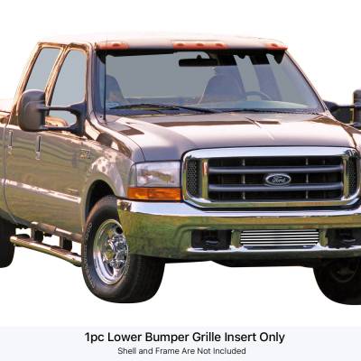 APS - APS Stainless Billet Bumper Grille Polish 99-04 Super Duty/Excursion GR06HEJ98S