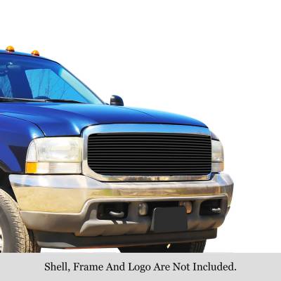 APS - APS Stainless Billet Grille Black 99-04 Super Duty/Excursion GR06HEJ99J